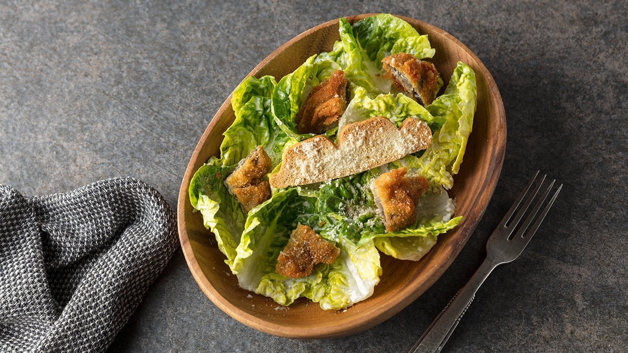 Ensalada césar vegana con champiñones - Receta - UFS