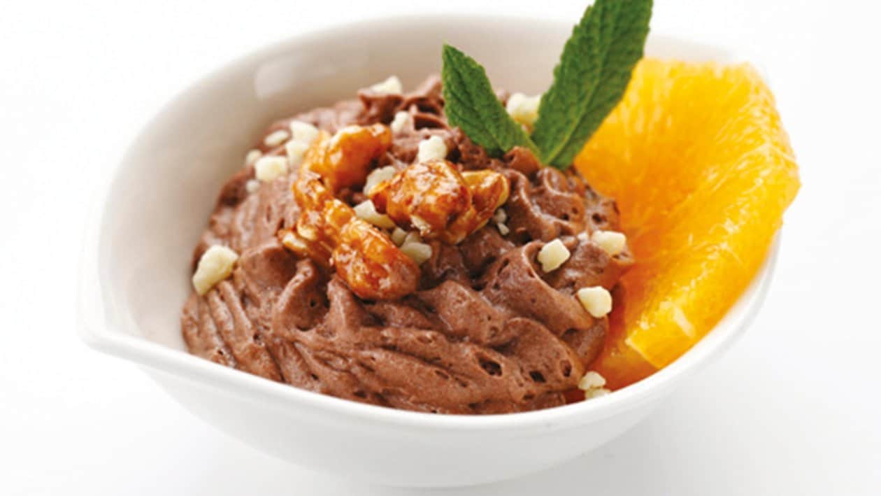 Mousse chocolate con naranja fresca – - Receta - UFS