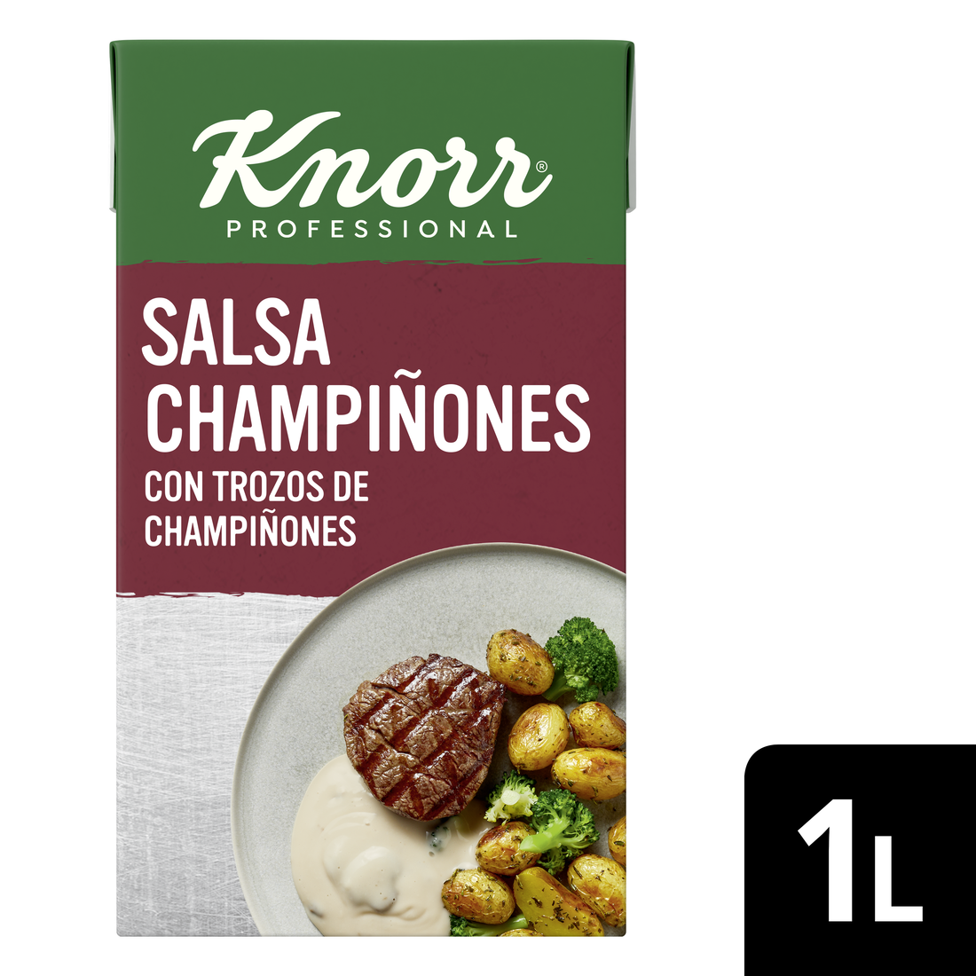 Knorr Salsa Champiñones líquida lista para usar brik 1L - 