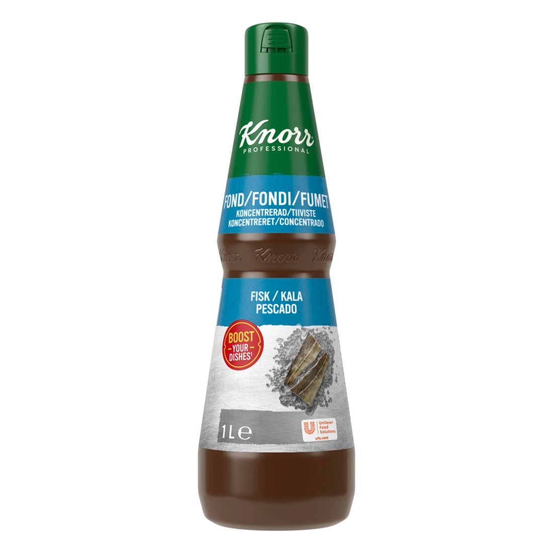 Knorr Fumet Líquido Concentrado de Pescado sin gluten botella 1L - Fumet Líquido Concentrado de Pescado Knorr: un fumet clásico, fácil de incorporar en cualquier receta de pescado.