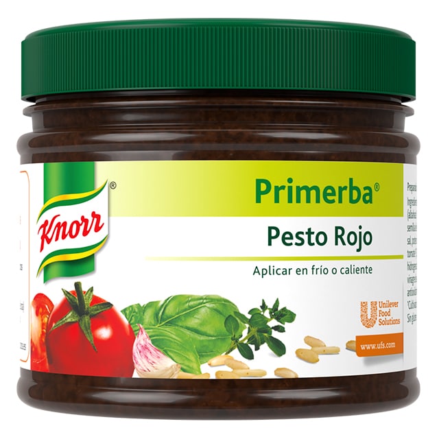 Knorr Primerba Pesto Rojo sin gluten bote 340g - 