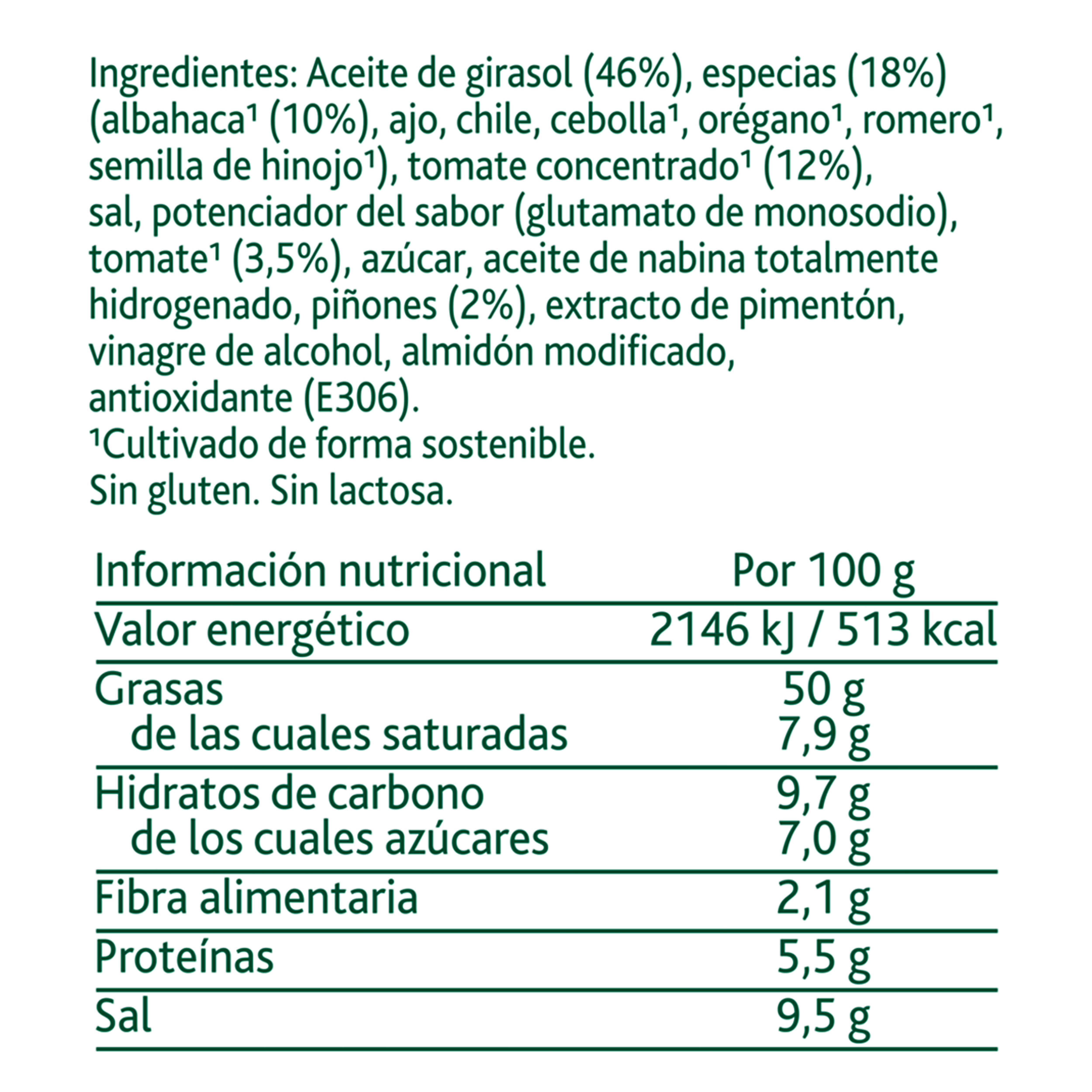 Knorr Primerba Pesto Rojo sin gluten bote 340g - 