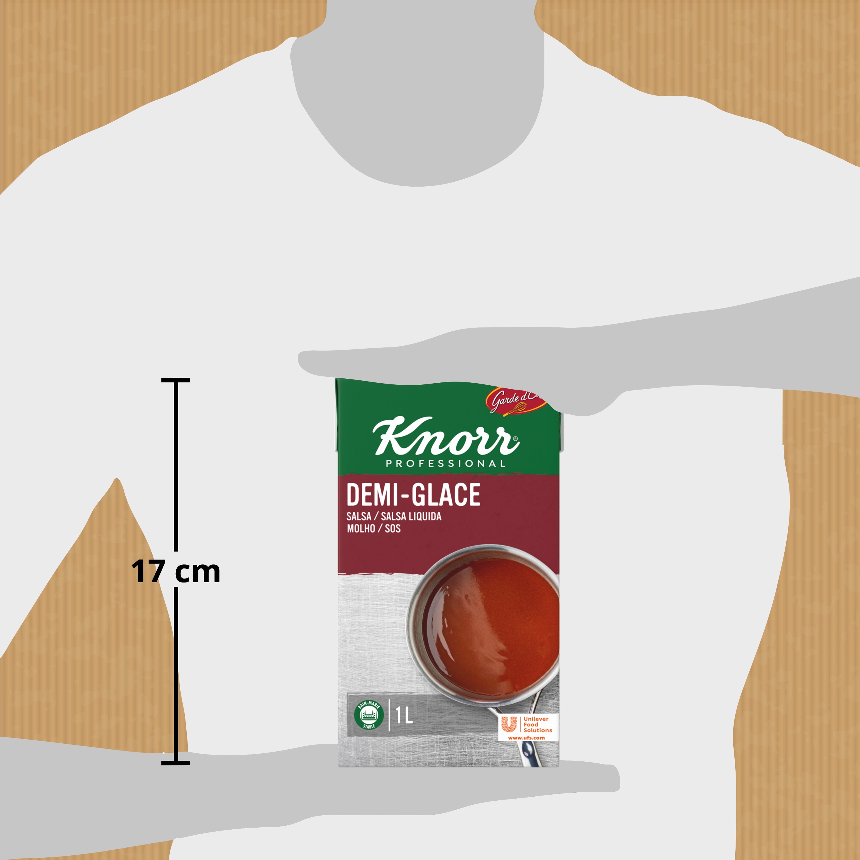 Knorr Salsa Líquida Demi-glace lista para usar brik 1L - 