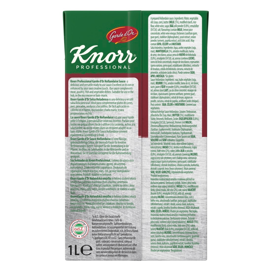 Knorr Salsa Holandesa líquida lista para usar brik 1L - 