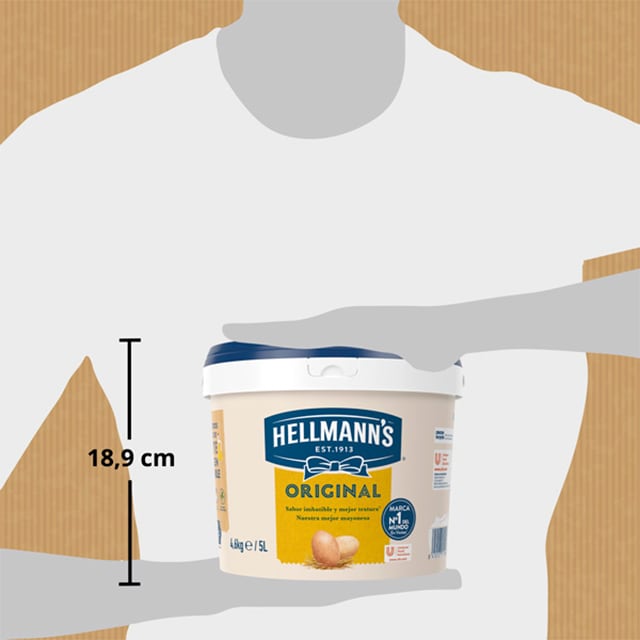 Hellmann’s Original mayonesa sin gluten cubo 5L - Necesito una mayonesa que no me falle nunca, con gran sabor y textura y que me ayude a resaltar en diversas recetas.
