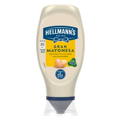 Hellmann's Mayonesa Bocabajo sin gluten 430ml - 