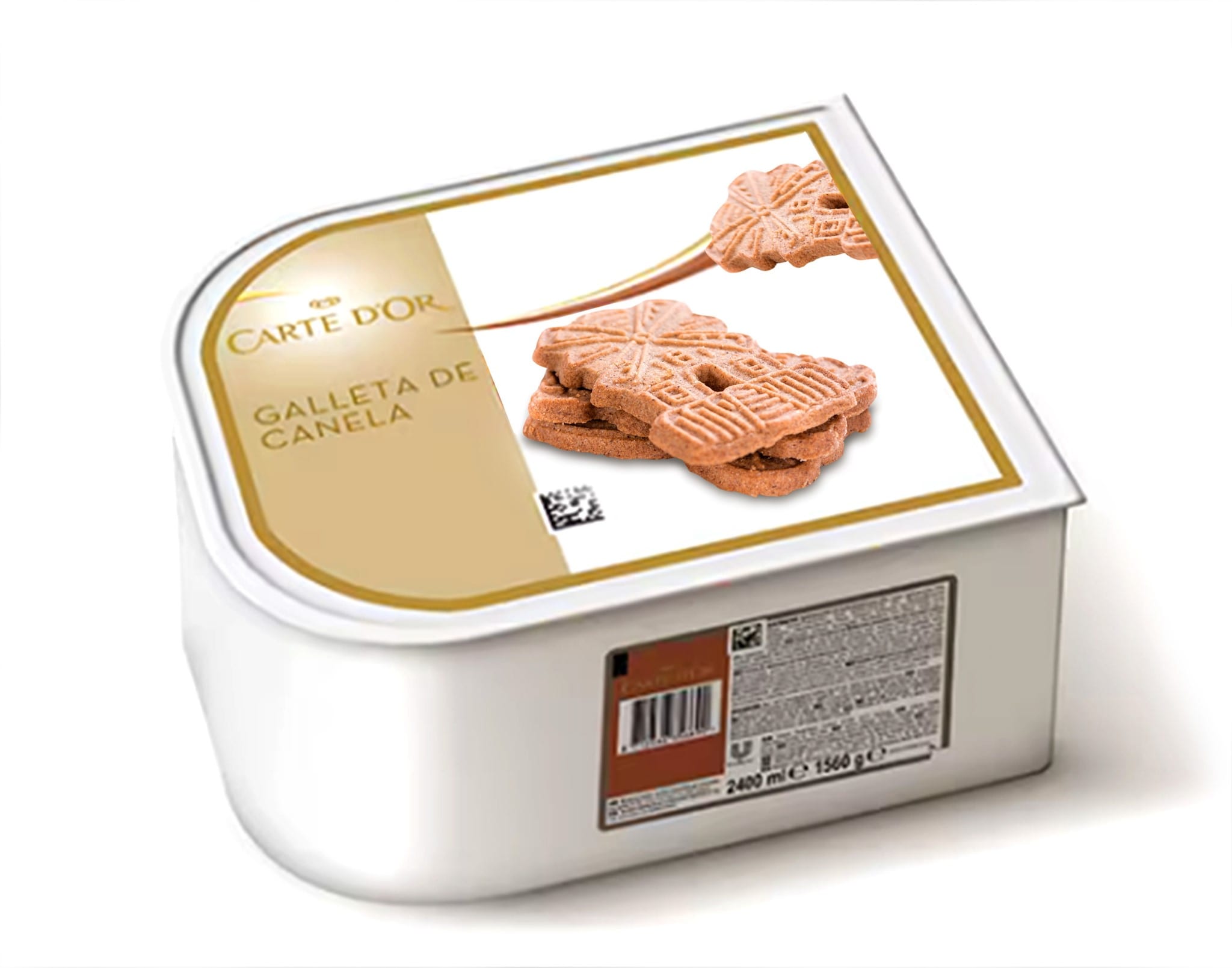 Helado de Galleta Spéculoos Carte d'Or 2,4L - Incluir un buen helado como el de Galleta Spéculoos transforma el postre en una experiencia inolvidable. La gama Carte d’Or está diseñada para aportar versatilidad, conveniencia y estructura a tus postres, controlando tu rentabilidad.